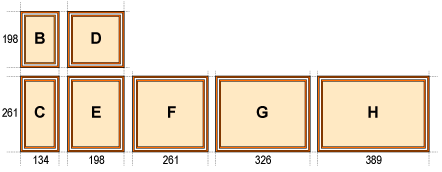 Grafik Standardgrößen Desone Schalldämmkabinen